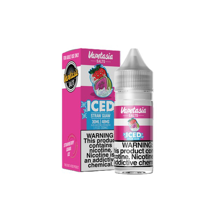 Picture of VAPETASIA KILLER FRUITS E-LIQUID 30ML 48MG ICEDSTRAW GUAW