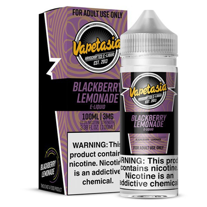 Picture of VAPETASIA E-JUICE 100ML 3MG - BLACKBERRY LEMONADE