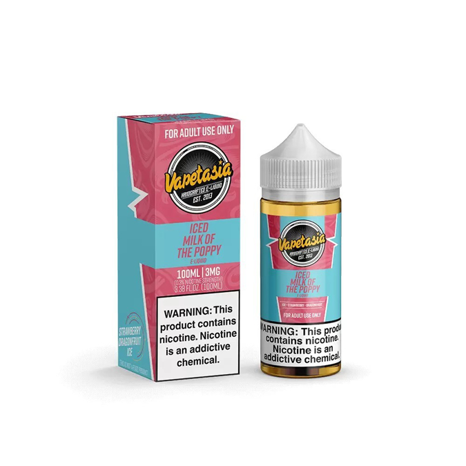 Picture of VAPETASIA E-JUICE 100ML 3MG - ICED MILK OF THE POPPY
