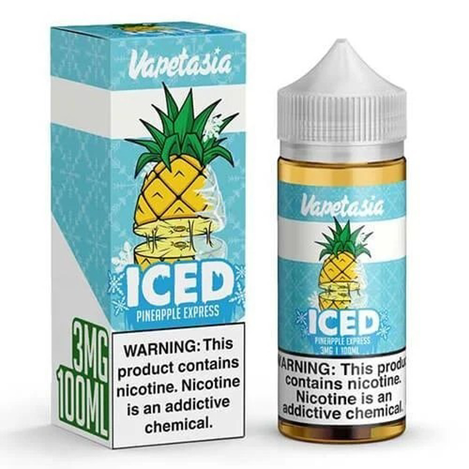 Picture of VAPETASIA E-JUICE 100ML 3MG - ICED PINEAPPLE EXPRESS