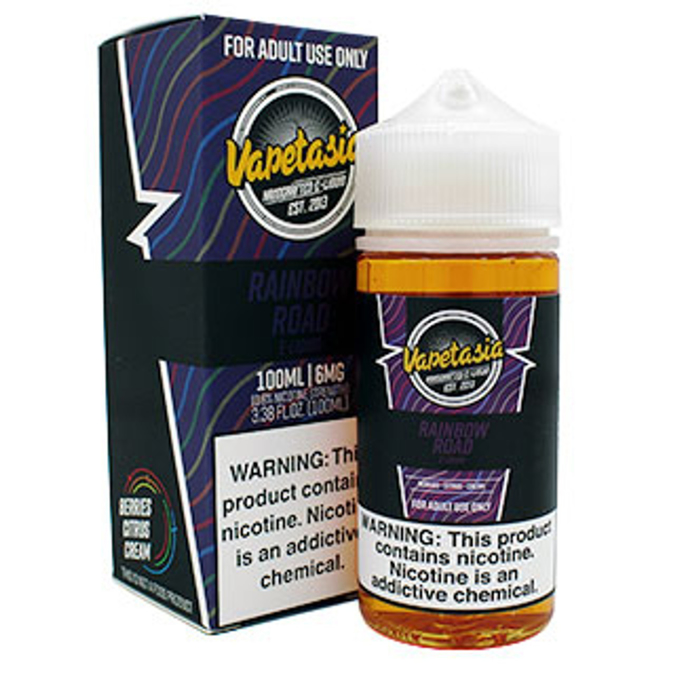 Picture of VAPETASIA E-JUICE 100ML 6MG - RAINBOW ROAD