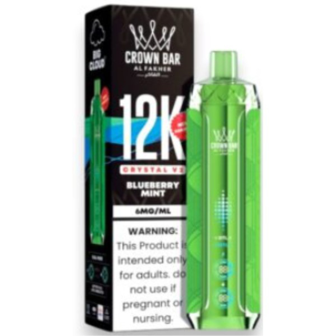 Picture of CROWN BAR DISPOSABLE 12K PUFFS 5CT - BLUEBERRY MINT