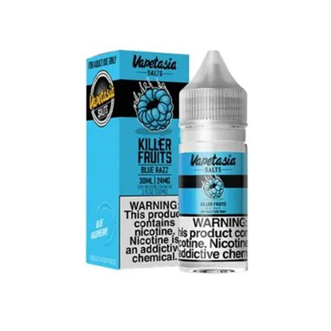 Picture of VAPETASIA KILLER FRUITS E-LIQUID 30ML 24MG BLUE RAZZ