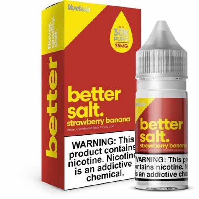 Picture of VAPETASIA BETTER SALT  E-LIQUID 30ML 25MG - STRAWBERRY BANANA 