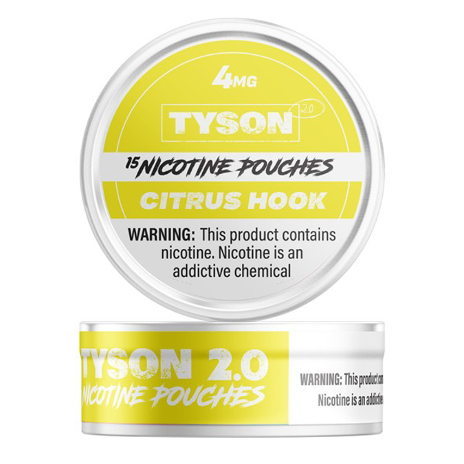 Picture of TYSON NICOTINE POUCHES 4GM BOX - CITRUS HOOK