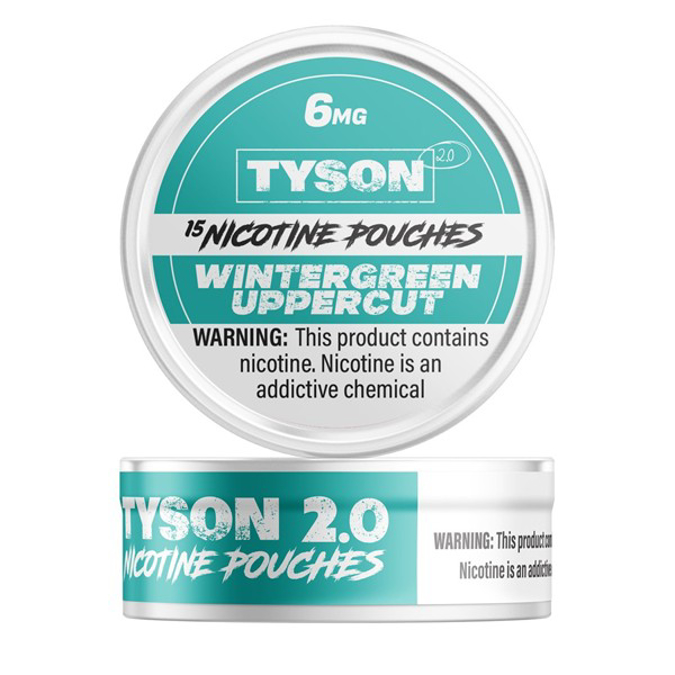 Picture of TYSON NICOTINE POUCHES 6GM BOX - WINTERGREEN UPPERCUT