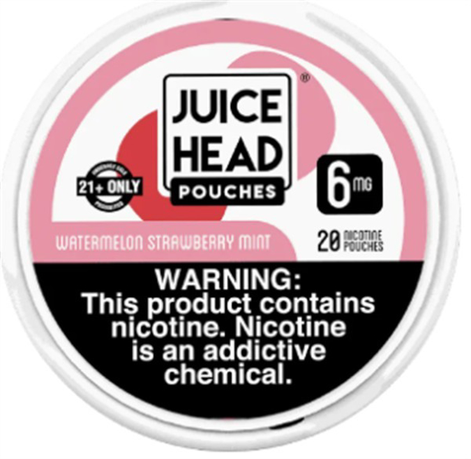 Picture of JUICE HEAD NICOTINE POUCHES 6MG 5PK - WATERMELON STRAWBERRY MINT