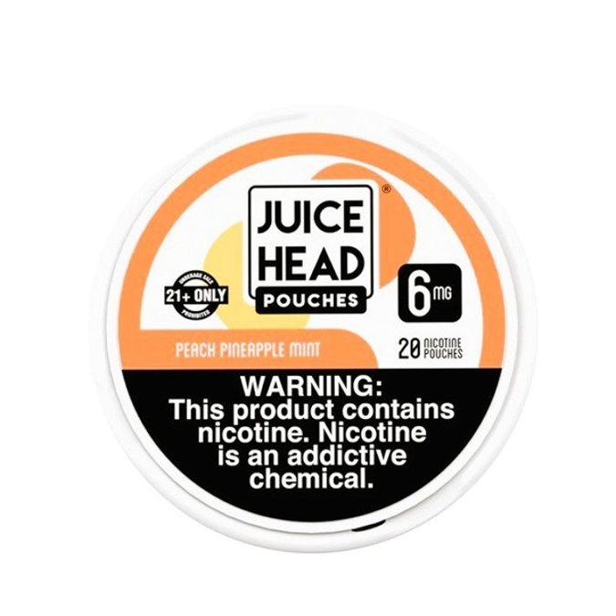 Picture of JUICE HEAD NICOTINE POUCHES 6MG 5PK - PEACH PINEAPPLE MINT