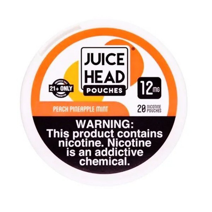 Picture of JUICE HEAD NICOTINE POUCHES 12MG 5PK - PEACH PINEAPPLE MINT