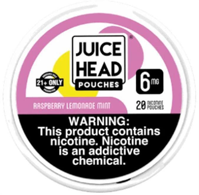 Picture of JUICE HEAD NICOTINE POUCHES 6MG 5PK - RASPBERRY LEMONADE MINT