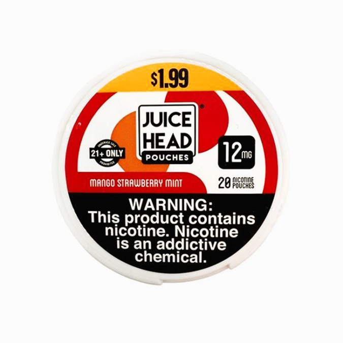 Picture of JUICE HEAD NICOTINE POUCHES 12MG 5PK - MANGO STRAWBERRY MINT