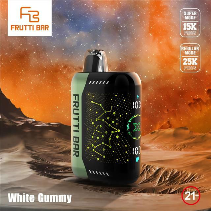 Picture of Frutti Bar Disposable 25k Puffs 5ct/Bx - White Gummy
