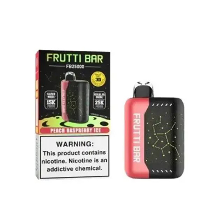 Picture of Frutti Bar Disposable 25k Puffs 5ct/Bx -Peach Raspberry Ice  