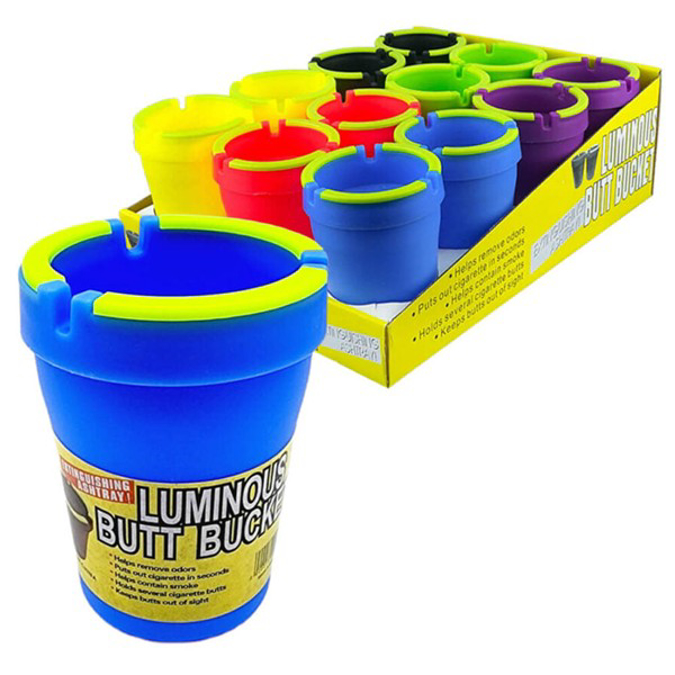 Picture of BUTT BUCKET ASHTRAY 12CT - GLOW IN THE DARK