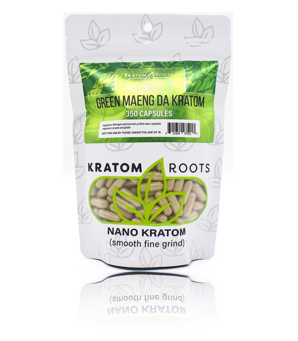 Picture of Kratom roots 350ct capsules - Green maeng da