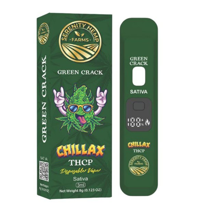 Picture of SERENITY CHILLAX THCP DISPOSABLE 3GM - GREEN CRACK