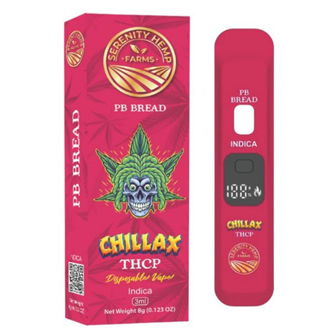 Picture of SERENITY CHILLAX THCP DISPOSABLE 3GM - PB BREAD