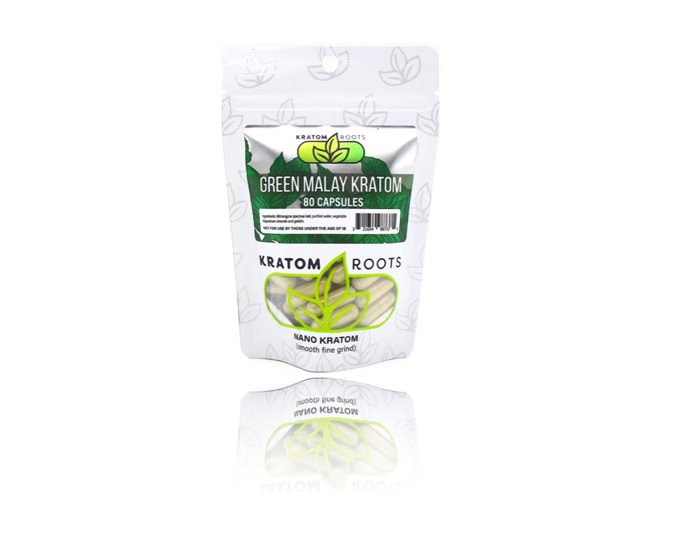 Picture of Kratom roots 80ct capsules - Green malay