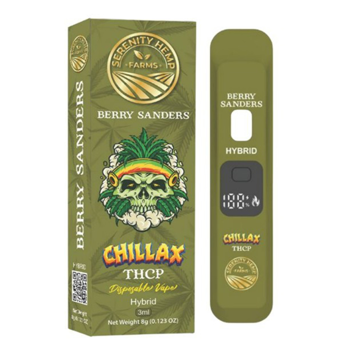 Picture of SERENITY CHILLAX THCP DISPOSABLE 3GM - BERRY SANDERS