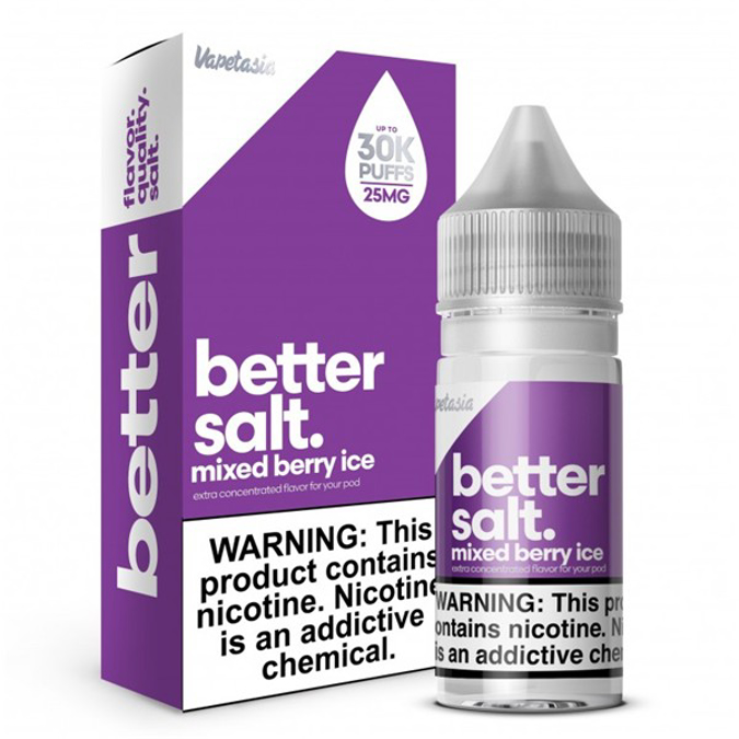 Picture of VAPETASIA BETTER SALT  E-LIQUID 30ML 25MG - MIXED BERRY ICE