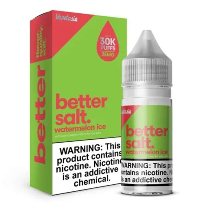 Picture of VAPETASIA BETTER SALT  E-LIQUID 30ML 25MG - WATERMELON ICE