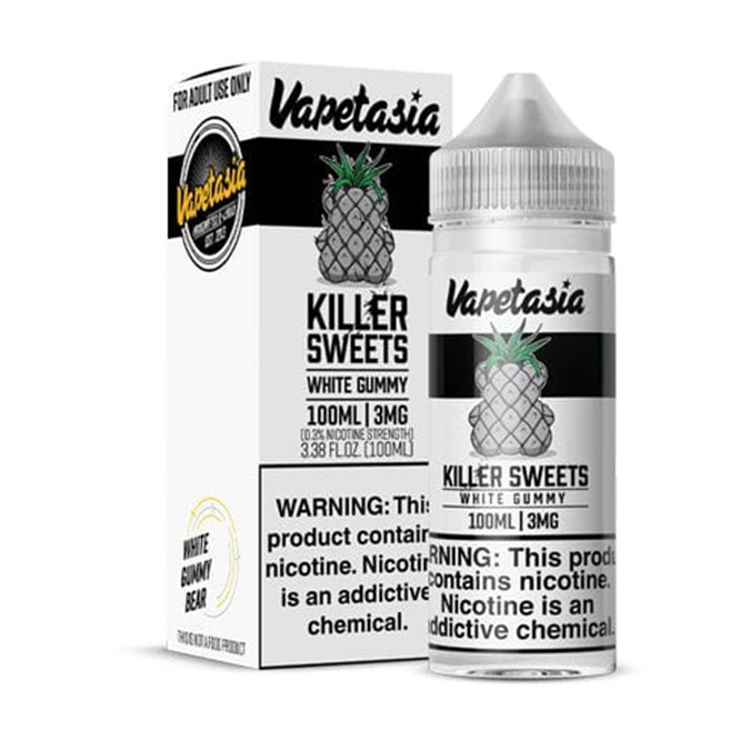 Picture of VAPETASIA KILLER SWEETS E-JUICE 100ML 3MG - WHITE GUMMY