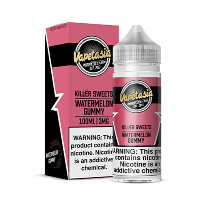 Picture of VAPETASIA KILLER SWEETS E-JUICE 100ML 3MG - WATERMELON GUMMY
