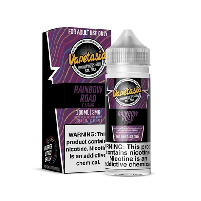 Picture of VAPETASIA  E-LIQUID 100ML 3MG - RAINBOW ROAD