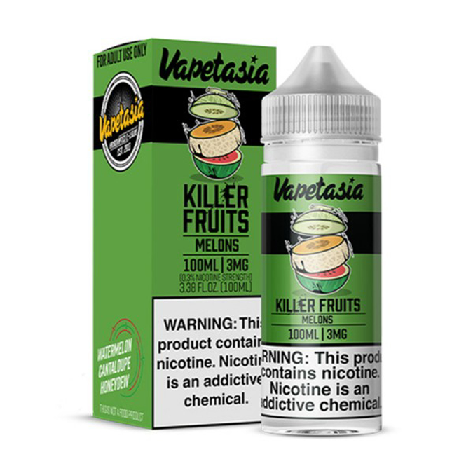 Picture of VAPETASIA KILLER FRUIT E-LIQUID 100ML 6MG - MELONS