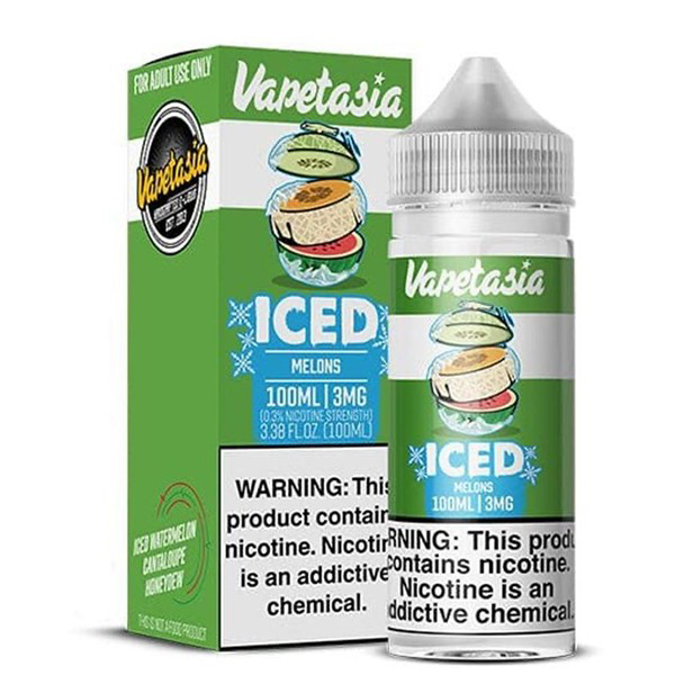Picture of VAPETASIA KILLER FRUITS E-JUICE 100ML 6MG - ICED MELONS
