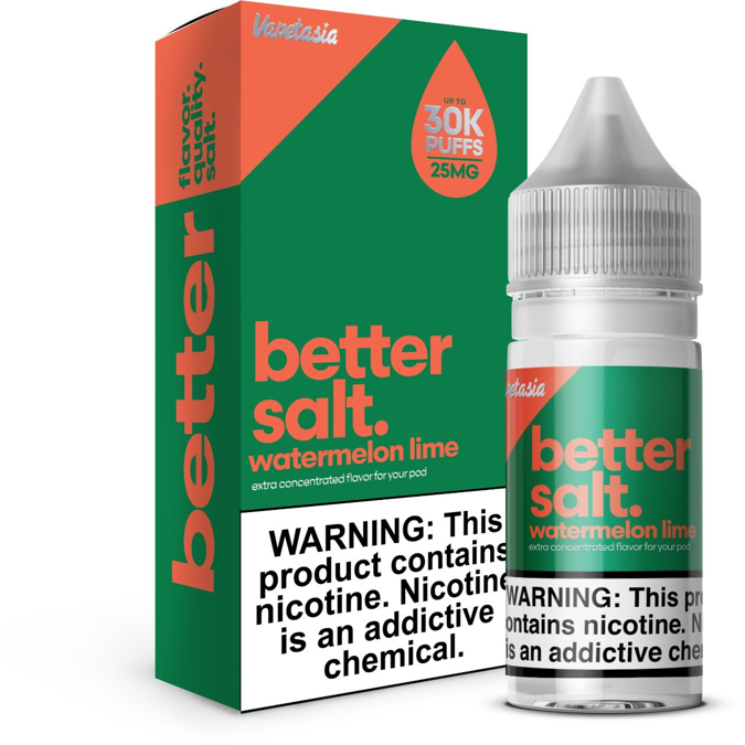 Picture of VAPETASIA BETTER SALT  E-LIQUID 30ML 50MG - WATERMELON LIME