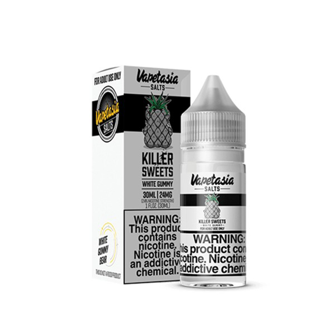 Picture of VAPETASIA KILLER SWEETS E-LIQUID 30ML 24MG - WHITE GUMMY