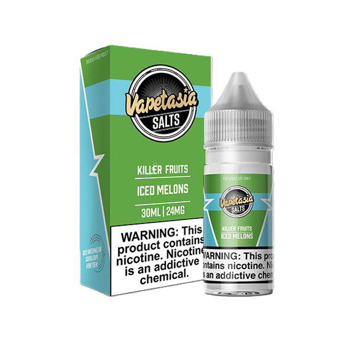 Picture of VAPETASIA KILLER FRUITS E-LIQUID 30ML 48MG - ICED MELON