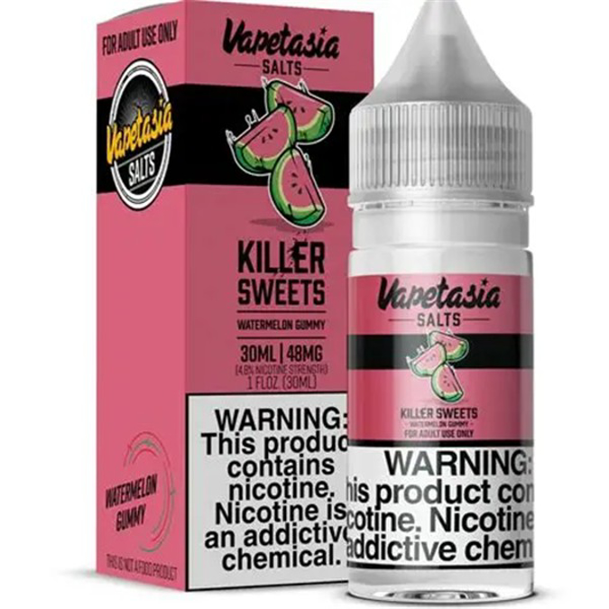Picture of VAPETASIA KILLER SWEETS E-LIQUID 30ML 24MG - WATERMELON GUMMY