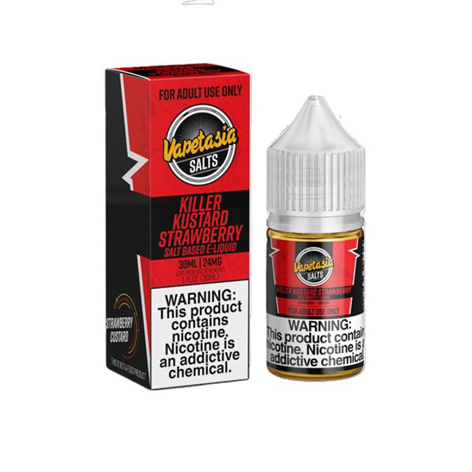 Picture of VAPETASIA KILLER KUSTARD E-LIQUID 30ML 48MG - STRAWBERRY