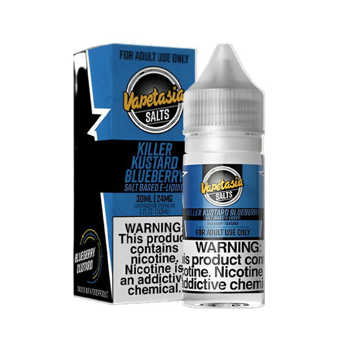 Picture of VAPETASIA KILLER KUSTARD E-LIQUID 30ML 48MG - BLUEBERRY