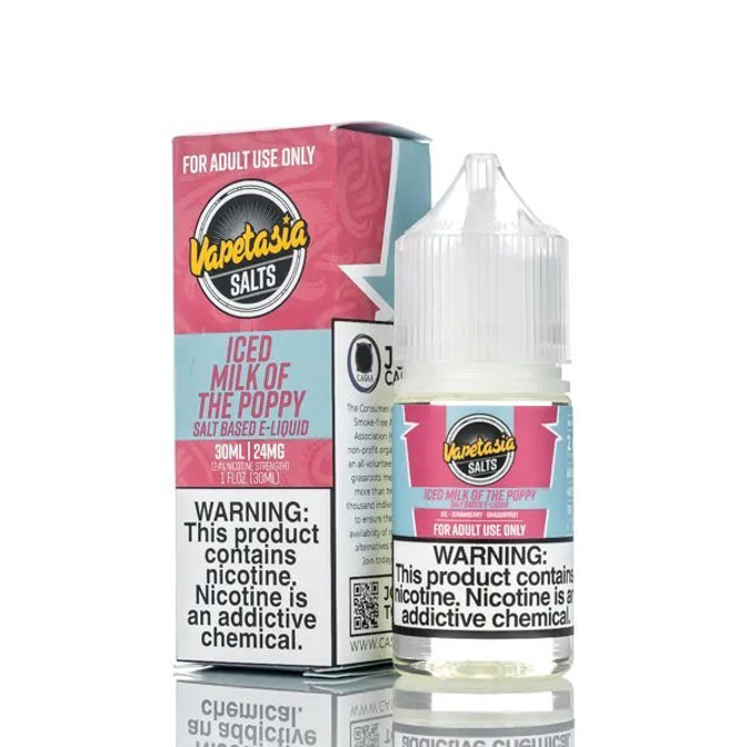 Picture of VAPETASIA  E-LIQUID 30ML 48MG  - ICED MILK OF THE POPPY