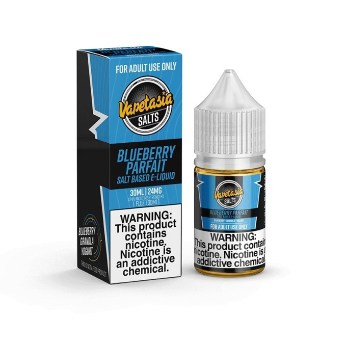 Picture of VAPETASIA  E-LIQUID 30ML 48MG - BLUEBERRY PARAIT