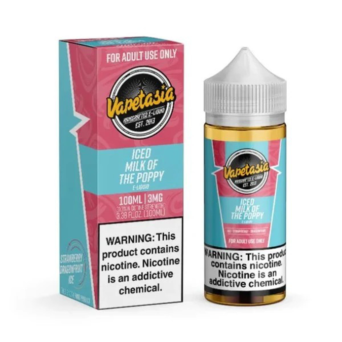 Picture of VAPETASIA  E-LIQUID 30ML 24MG - ICED MILK OF THE POPY