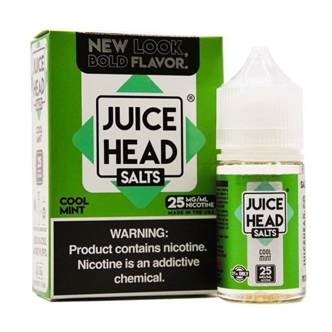 Picture of JUICE HEAD SALTS E-LIQUID 25MG 30ML - COOL MINT