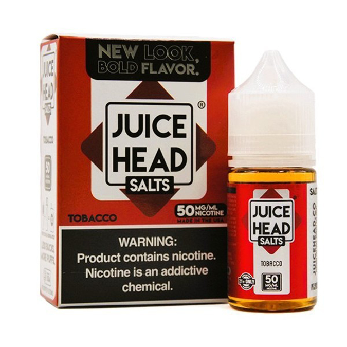 Picture of JUICE HEAD SALTS E-LIQUID 50MG 30ML - TOBACCO