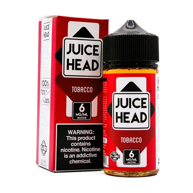 Picture of Juice Head E-Liquid 6mg 100ml - Tobacco