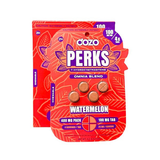 Picture of HYDROX - DOZO PERKS TAB 100MG 4CT - WATERMELON