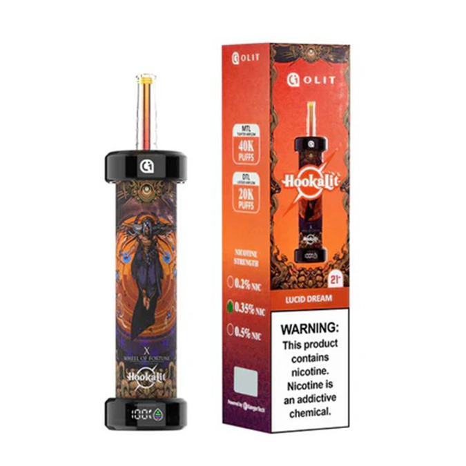 Picture of OLIT HOOKALIT DISPOSABLE 40K PUFF 5CT - LUCID DREAM