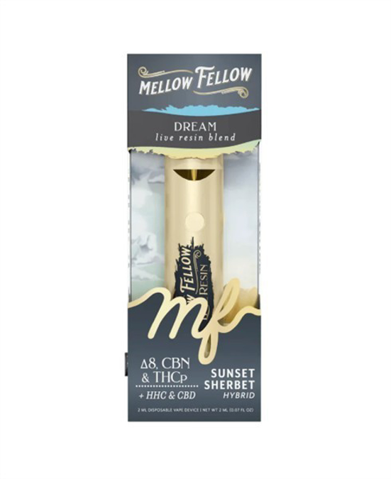 Picture of MELLOW FELLOW LIVE RESIN 2ML DISPOSABLE - SUNSET SHERBET