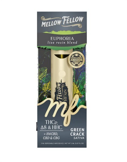 Picture of MELLOW FELLOW LIVE RESIN 2ML DISPOSABLE - GREEN CRACK