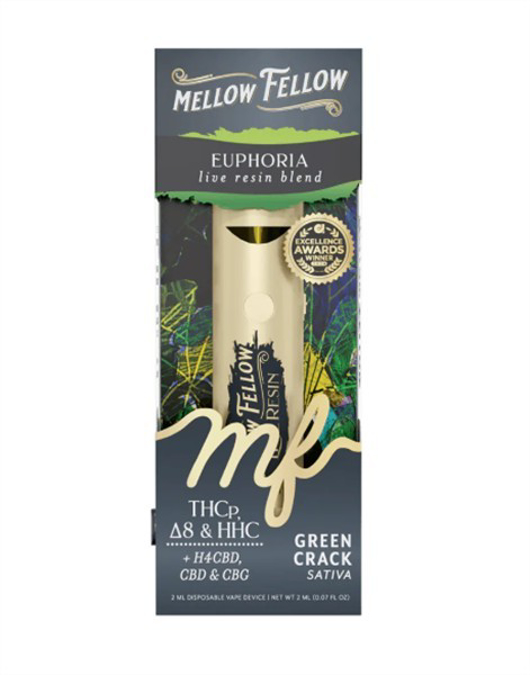 Picture of MELLOW FELLOW LIVE RESIN 2ML DISPOSABLE GREEN CRACK