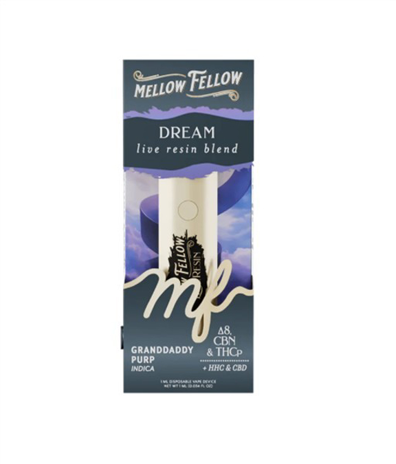 Picture of MELLOW FELLOW  DISPOSABLE  1ML - GRANDDADDY PURP