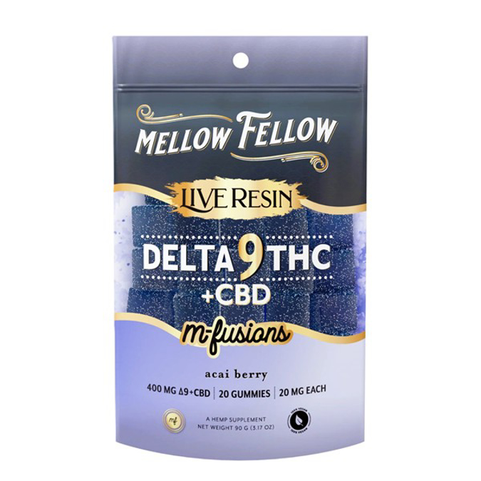 Picture of MELLOW FELLOW GUMMIES 20MG 20CT - ACAI BERRY