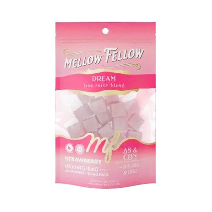 Picture of MELLOW FELLOW GUMMIES 50MG 20CT - STRAWBERRY